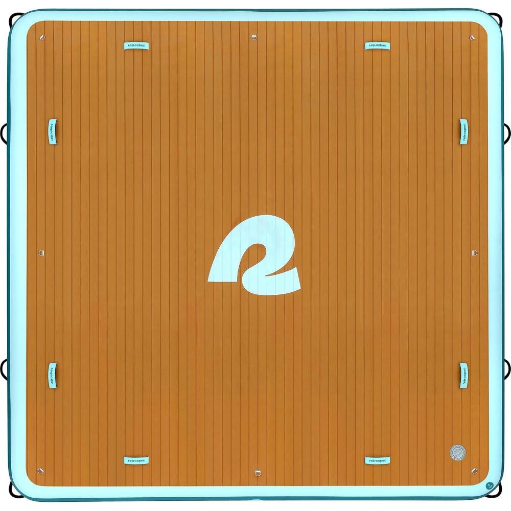 Retrospec Siesta Dock 7′ & 10′ XL Inflatable Floating Platform – Lake ...