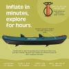 image:imageRetrospec Coaster Single amp Tandem Inflatable Kayak for Adults 220 amp 440lb Weight Capacity Lightweight with Paddle amp PumpAegean Tide