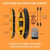 image:imageRetrospec Coaster Single amp Tandem Inflatable Kayak for Adults 220 amp 440lb Weight Capacity Lightweight with Paddle amp PumpSunglow