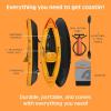 image:imageRetrospec Coaster Single amp Tandem Inflatable Kayak for Adults 220 amp 440lb Weight Capacity Lightweight with Paddle amp PumpSunglow