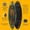 image:imageRetrospec Coaster Single amp Tandem Inflatable Kayak for Adults 220 amp 440lb Weight Capacity Lightweight with Paddle amp PumpWild Spruce