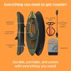 image:imageRetrospec Coaster Single amp Tandem Inflatable Kayak for Adults 220 amp 440lb Weight Capacity Lightweight with Paddle amp PumpWild Spruce