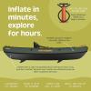 image:imageRetrospec Coaster Single amp Tandem Inflatable Kayak for Adults 220 amp 440lb Weight Capacity Lightweight with Paddle amp PumpWild Spruce