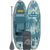 image:imageRetrospec June Nano Kids Inflatable Fishing Paddle Board SUP Kayak 96 Hybrid Paddleboard with Rod Holders Removable Seat  Lightweight Portable Youth Fishing BoardRiver Rock