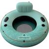 image:imageRetrospec Siesta Float 48 Inflatable River Tube  HeavyDuty Water Float wBackrest amp Cup Holders  300 lbs  Repair Kit  Pool Lake amp RiverSeafoam Tide