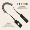 image:imageRetrospec Weekender 10 Paddle Board Safety Leash Coiled for Stand Up PaddleboardsCharcoal