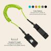 image:imageRetrospec Weekender 10 Paddle Board Safety Leash Coiled for Stand Up PaddleboardsChartreuse