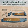 image:imageRetrospec Weekender Crew Inflatable Paddle Board  12ft amp 15ft XL MultiPerson iSUP with 400 amp 1050lb Capacity amp NoSlip Deck  Includes 2 Paddles amp Accessories
