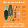image:imageRetrospec Weekender Inflatable Stand Up Paddle Board Includes Paddle Pump and Accessories 106 Lightweight iSUP Puncture Resistant Inflatable Paddle Board for AdultsWild Spruce Legacy