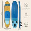 image:imageRetrospec Weekender Inflatable Stand Up Paddle Board Includes Paddle Pump and Accessories 106 Lightweight iSUP Puncture Resistant Inflatable Paddle Board for Adults