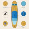 image:imageRetrospec Weekender Inflatable Stand Up Paddle Board Includes Paddle Pump and Accessories 106 Lightweight iSUP Puncture Resistant Inflatable Paddle Board for Adults
