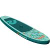 image:imageRetrospec Weekender Inflatable Stand Up Paddle Board Includes Paddle Pump and Accessories 106 Lightweight iSUP Puncture Resistant Inflatable Paddle Board for AdultsSeafoam Ripple