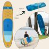 image:imageRetrospec Weekender Inflatable Stand Up Paddle Board Includes Paddle Pump and Accessories 106 Lightweight iSUP Puncture Resistant Inflatable Paddle Board for Adults