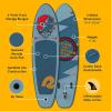 image:imageRetrospec Weekender Inflatable Stand Up Paddle Board Includes Paddle Pump and Accessories 106 Lightweight iSUP Puncture Resistant Inflatable Paddle Board for AdultsGrateful Dead