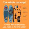 image:imageRetrospec Weekender Inflatable Stand Up Paddle Board Includes Paddle Pump and Accessories 106 Lightweight iSUP Puncture Resistant Inflatable Paddle Board for AdultsGrateful Dead