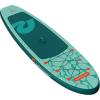 image:imageRetrospec Weekender Inflatable Stand Up Paddle Board Includes Paddle Pump and Accessories 106 Lightweight iSUP Puncture Resistant Inflatable Paddle Board for AdultsSeafoam Ripple