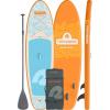 image:imageRetrospec Weekender Inflatable Stand Up Paddle Board Includes Paddle Pump and Accessories 106 Lightweight iSUP Puncture Resistant Inflatable Paddle Board for AdultsCreamsicle 1