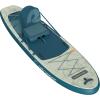 image:imageRetrospec Weekender Plus 10 Inflatable Stand Up Paddleboard Double Layer PVC iSUP Bundle wCarrying case 3 Piece Adjustable Aluminum Paddle 3 Removable fins Pump and Cell Phone caseRiver Ripple