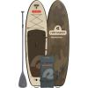 image:imageRetrospec Weekender Plus 10 Inflatable Stand Up Paddleboard Double Layer PVC iSUP Bundle wCarrying case 3 Piece Adjustable Aluminum Paddle 3 Removable fins Pump and Cell Phone caseBonsai Camo