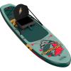 image:imageRetrospec Weekender Plus 10 Inflatable Stand Up Paddleboard Double Layer PVC iSUP Bundle wCarrying case 3 Piece Adjustable Aluminum Paddle 3 Removable fins Pump and Cell Phone caseGrateful Dead