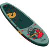 image:imageRetrospec Weekender Plus 10 Inflatable Stand Up Paddleboard Double Layer PVC iSUP Bundle wCarrying case 3 Piece Adjustable Aluminum Paddle 3 Removable fins Pump and Cell Phone caseGrateful Dead