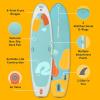 image:imageRetrospec Weekender Yogi 108 Extra Wide Yoga Paddle Board with Pump and Accessories NonSlip Puncture Resistant Lightweight iSUP Inflatable Paddle Board