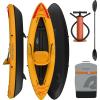 image:imageRetrospec Coaster Single amp Tandem Inflatable Kayak for Adults 220 amp 440lb Weight Capacity Lightweight with Paddle amp PumpSunglow