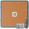 image:imageRetrospec Siesta Dock 7 amp 10 XL Inflatable Floating Platform  Lake amp Pool Essential with 1050lb amp 1500lb Capacity  MultiPerson Water Dock with DRings amp PumpXL 10 x 10