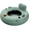 image:imageRetrospec Siesta Float 48 Inflatable River Tube  HeavyDuty Water Float wBackrest amp Cup Holders  300 lbs  Repair Kit  Pool Lake amp RiverAgave