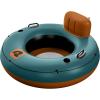 image:imageRetrospec Siesta Float 48 Inflatable River Tube  HeavyDuty Water Float wBackrest amp Cup Holders  300 lbs  Repair Kit  Pool Lake amp RiverAruba Blue