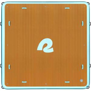 image:imageRetrospec Siesta Dock 7 amp 10 XL Inflatable Floating Platform  Lake amp Pool Essential with 1050lb amp 1500lb Capacity  MultiPerson Water Dock with DRings amp PumpLegacy 10 x 10