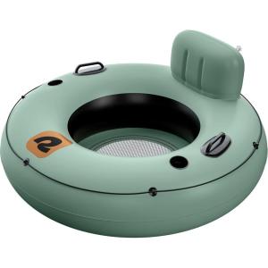 image:imageRetrospec Siesta Float 48 Inflatable River Tube  HeavyDuty Water Float wBackrest amp Cup Holders  300 lbs  Repair Kit  Pool Lake amp RiverAgave