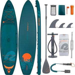 image:imageRetrospec Weekender Tour 116 Inflatable Stand Up Touring Paddle Board Includes Paddle Pump and iSUP Accessories Puncture Resistant Lightweight Inflatable Paddle Board