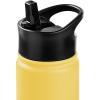 image:imageRetrospec Alder Insulated Water Bottle with Straw Lid amp Handle Cap  Stainless Steel Wide Mouth DoubleWall Vacuum Insulated Thermos  BPA Free Leakproof CanteenHoney