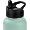 image:imageRetrospec Alder Insulated Water Bottle with Straw Lid amp Handle Cap  Stainless Steel Wide Mouth DoubleWall Vacuum Insulated Thermos  BPA Free Leakproof CanteenPistachio