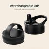 image:imageRetrospec Alder Insulated Water Bottle with Straw Lid amp Handle Cap  Stainless Steel Wide Mouth DoubleWall Vacuum Insulated Thermos  BPA Free Leakproof CanteenMelon