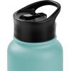 image:imageRetrospec Alder Insulated Water Bottle with Straw Lid amp Handle Cap  Stainless Steel Wide Mouth DoubleWall Vacuum Insulated Thermos  BPA Free Leakproof CanteenBlue Ridge