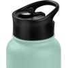 image:imageRetrospec Alder Insulated Water Bottle with Straw Lid amp Handle Cap  Stainless Steel Wide Mouth DoubleWall Vacuum Insulated Thermos  BPA Free Leakproof CanteenPistachio