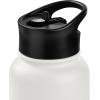 image:imageRetrospec Alder Insulated Water Bottle with Straw Lid amp Handle Cap  Stainless Steel Wide Mouth DoubleWall Vacuum Insulated Thermos  BPA Free Leakproof CanteenAbalone