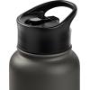image:imageRetrospec Alder Insulated Water Bottle with Straw Lid amp Handle Cap  Stainless Steel Wide Mouth DoubleWall Vacuum Insulated Thermos  BPA Free Leakproof CanteenBasalt