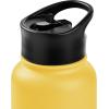image:imageRetrospec Alder Insulated Water Bottle with Straw Lid amp Handle Cap  Stainless Steel Wide Mouth DoubleWall Vacuum Insulated Thermos  BPA Free Leakproof CanteenHoney