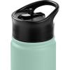 image:imageRetrospec Alder Insulated Water Bottle with Straw Lid amp Handle Cap  Stainless Steel Wide Mouth DoubleWall Vacuum Insulated Thermos  BPA Free Leakproof CanteenPistachio