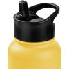 image:imageRetrospec Alder Insulated Water Bottle with Straw Lid amp Handle Cap  Stainless Steel Wide Mouth DoubleWall Vacuum Insulated Thermos  BPA Free Leakproof CanteenHoney