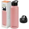 image:imageRetrospec Alder Insulated Water Bottle with Straw Lid amp Handle Cap  Stainless Steel Wide Mouth DoubleWall Vacuum Insulated Thermos  BPA Free Leakproof CanteenMelon