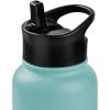 image:imageRetrospec Alder Insulated Water Bottle with Straw Lid amp Handle Cap  Stainless Steel Wide Mouth DoubleWall Vacuum Insulated Thermos  BPA Free Leakproof CanteenBlue Ridge