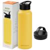 image:imageRetrospec Alder Insulated Water Bottle with Straw Lid amp Handle Cap  Stainless Steel Wide Mouth DoubleWall Vacuum Insulated Thermos  BPA Free Leakproof CanteenHoney
