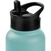 image:imageRetrospec Alder Insulated Water Bottle with Straw Lid amp Handle Cap  Stainless Steel Wide Mouth DoubleWall Vacuum Insulated Thermos  BPA Free Leakproof CanteenBlue Ridge