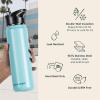 image:imageRetrospec Alder Insulated Water Bottle with Straw Lid amp Handle Cap  Stainless Steel Wide Mouth DoubleWall Vacuum Insulated Thermos  BPA Free Leakproof CanteenBlue Ridge