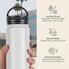 image:imageRetrospec Alder Wide Mouth Water Bottle Lid for Retrospec Alder Canteen Water Bottle BPA Free Plastic Water Bottle Lid with LeakResistant Seal fits 22 32 or 40 oz
