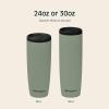 image:imageRetrospec Arroyo Stainless Steel Tumbler with Lid and Straw  Reusable Insulated Tumbler Cup  Iced Coffee Travel Mug  Double Walled Thermal TumblersMatte Pistachio